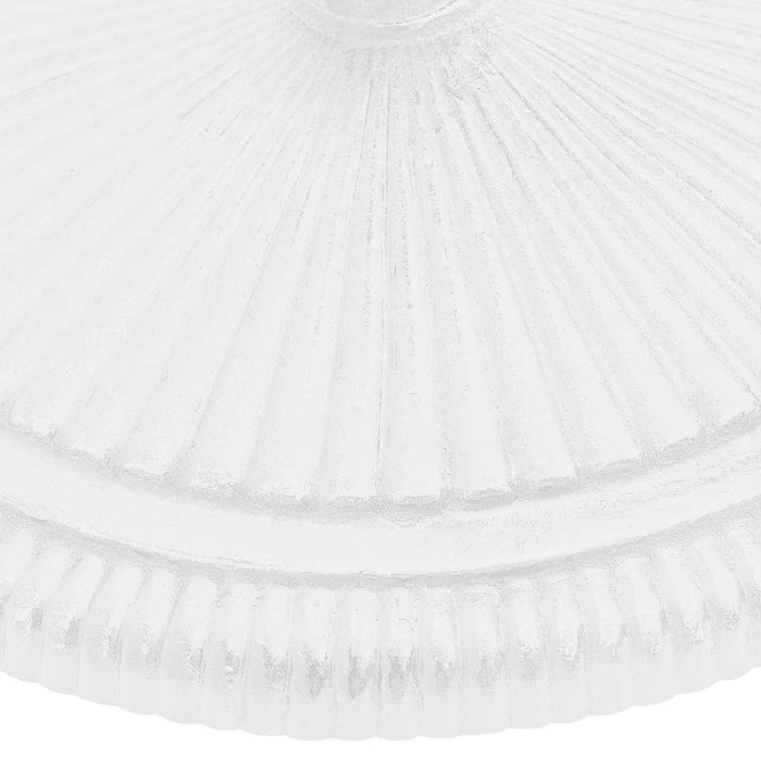 Base per Ombrellone Bianca 45x45x30 cm in Ghisa
