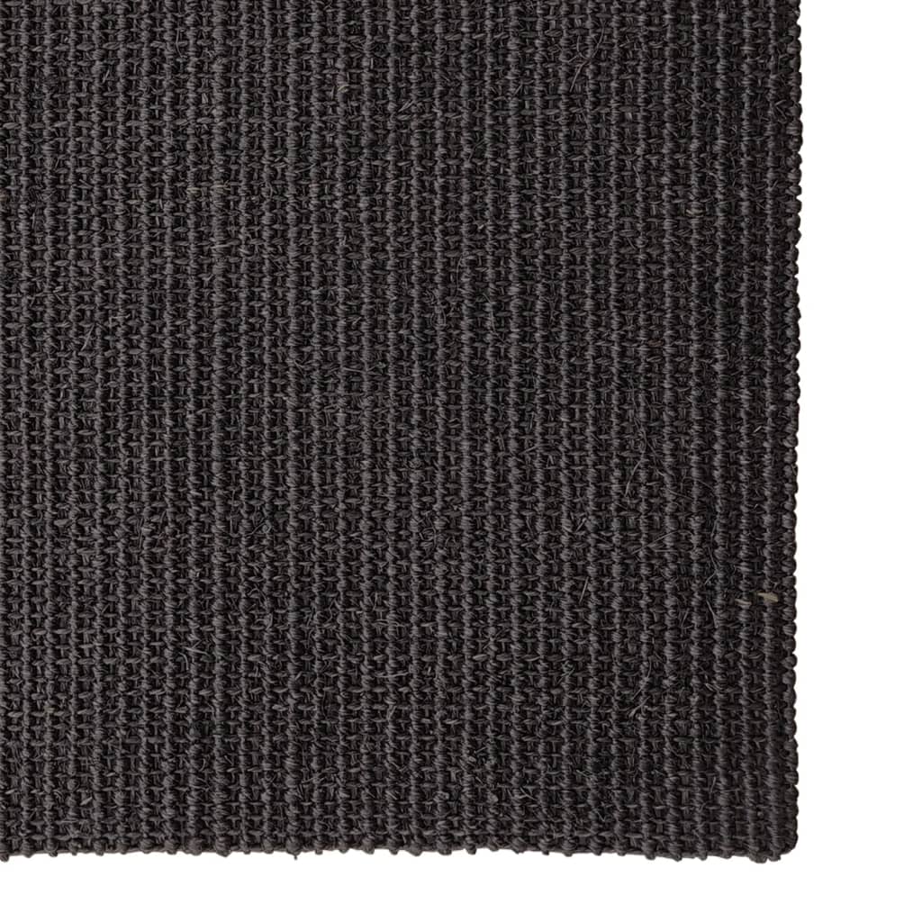 Tappeto in Sisal Naturale 66x350 cm Nero cod mxl 59150