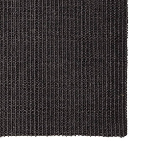 Tappeto in Sisal Naturale 66x350 cm Nero cod mxl 59150