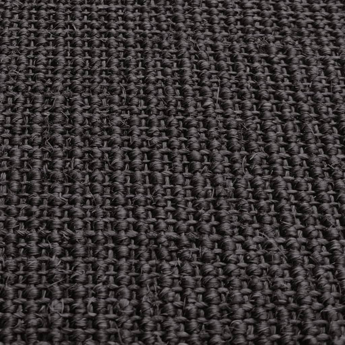 Tappeto in Sisal Naturale 66x350 cm Nero cod mxl 59150