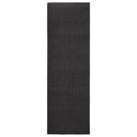 Tappeto in Sisal Naturale 80x250 cm Nero cod mxl 60049