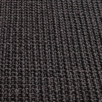 Tappeto in Sisal Naturale 80x250 cm Nero cod mxl 60049