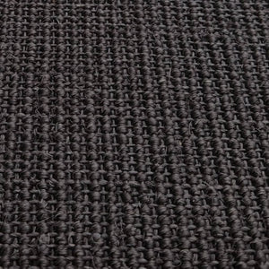Tappeto in Sisal Naturale 80x250 cm Nero cod mxl 60049