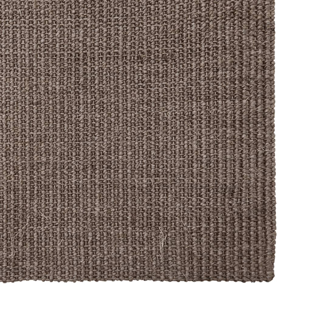 Tappeto in Sisal Naturale 66x250 cm Marrone 136337