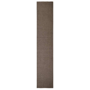 Tappeto in Sisal Naturale 66x350 cm Marrone 136339