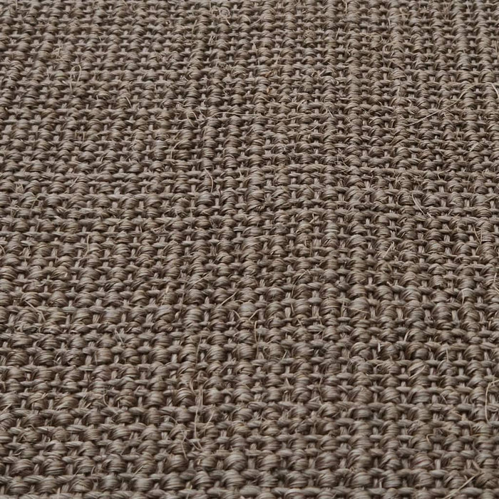 Tappeto in Sisal Naturale 66x350 cm Marrone 136339