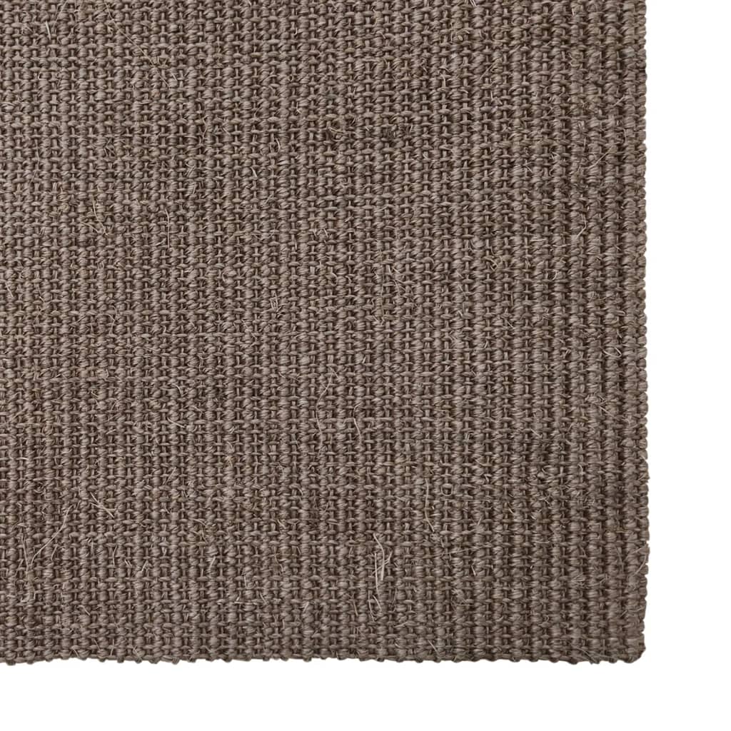 Tappeto in Sisal Naturale 80x150 cm Marrone 136341