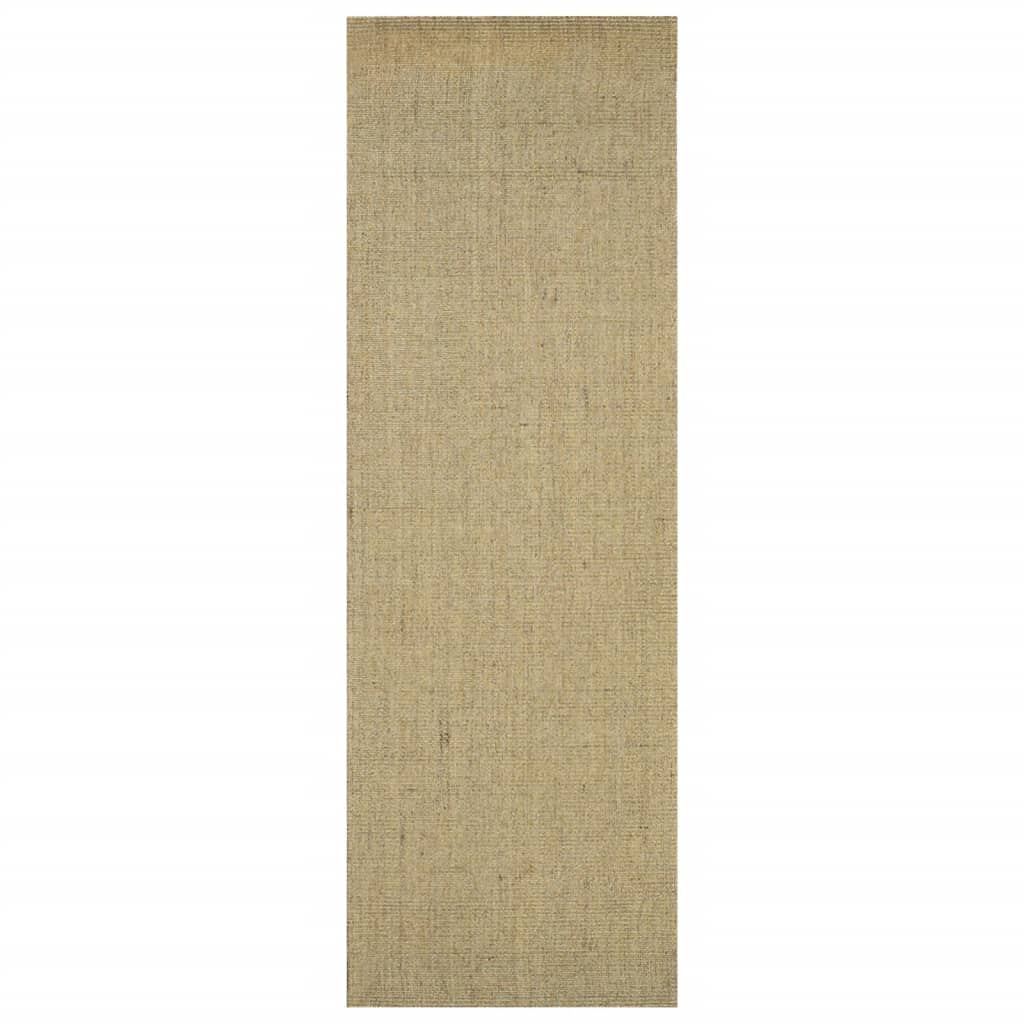 Tappeto in Sisal Naturale 66 x 200 cm Tortora cod mxl 58755