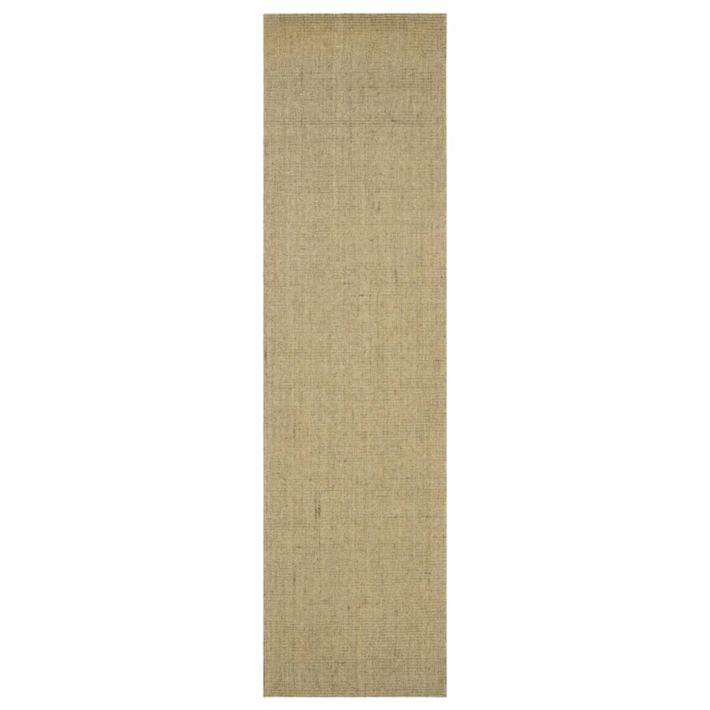 Tappeto in Sisal Naturale 66x250 cm Verde 136373