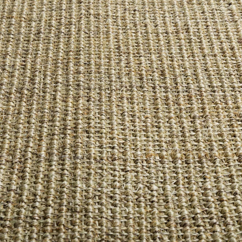 Tappeto in Sisal Naturale 66x250 cm Verde 136373
