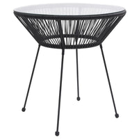 Set da Pranzo per Giardino 5 pz Nero 3085449