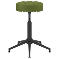 Sedie da Pranzo Girevoli 4 pz Verde Chiaro in Velluto