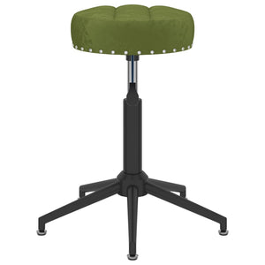 Sedie da Pranzo Girevoli 4 pz Verde Chiaro in Velluto