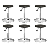 Sedie da Pranzo 6 pz Nere in Similpelle cod mxl 30700