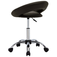 Sedia da Pranzo Girevole Marrone in Similpelle