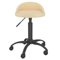 Sedie da Pranzo Girevoli 4 pz Crema in Velluto