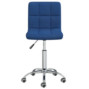 Sedia da Pranzo Girevole Blu in Tessuto cod mxl 26922