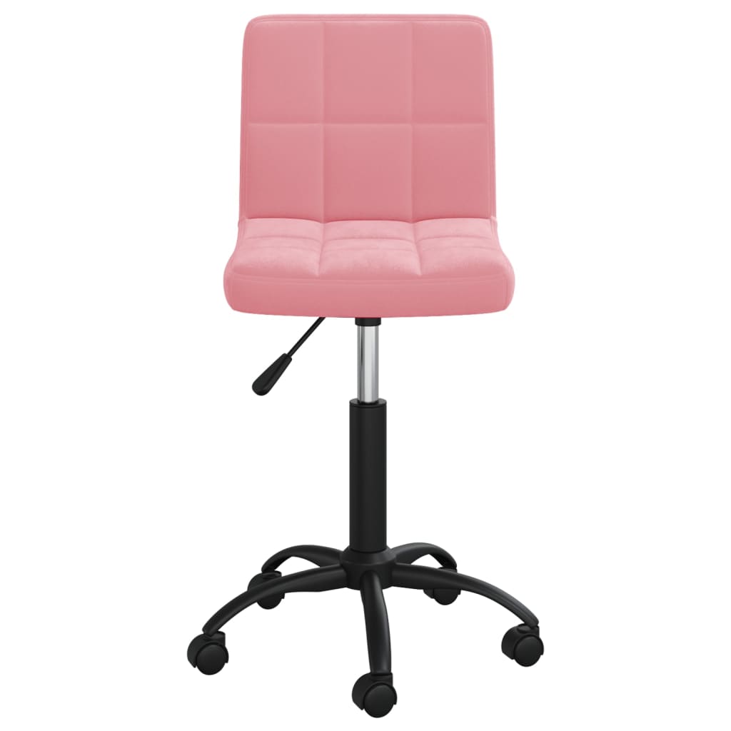 Sedia da Pranzo Girevole Rosa in Velluto cod mxl 61310