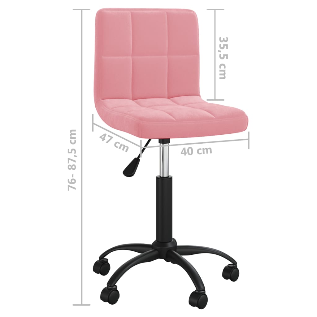 Sedia da Pranzo Girevole Rosa in Velluto cod mxl 61310