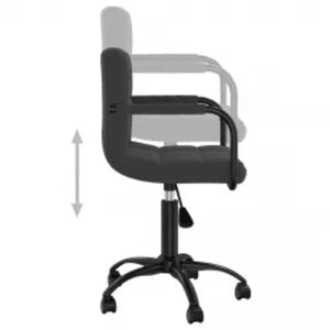 Sedie da Pranzo Girevoli 6 pz Nere in Velluto 3088020