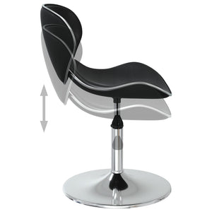 Sedie da Pranzo 4 pz Nere in Similpelle 3088576