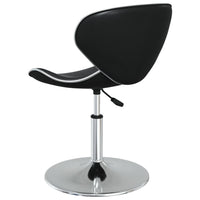 Sedie da Pranzo 6 pz Nere in Similpelle