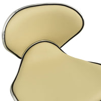 Sedia poltrona ufficio computer studio seduta crema similpelle 02_0024002