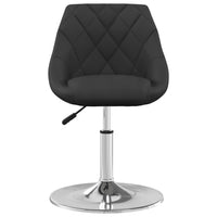 Sedie da Pranzo Girevoli 4 pz Nere in Velluto 3088755