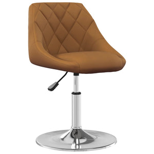 Sedie da Pranzo Girevoli 4 pz Marroni Velluto