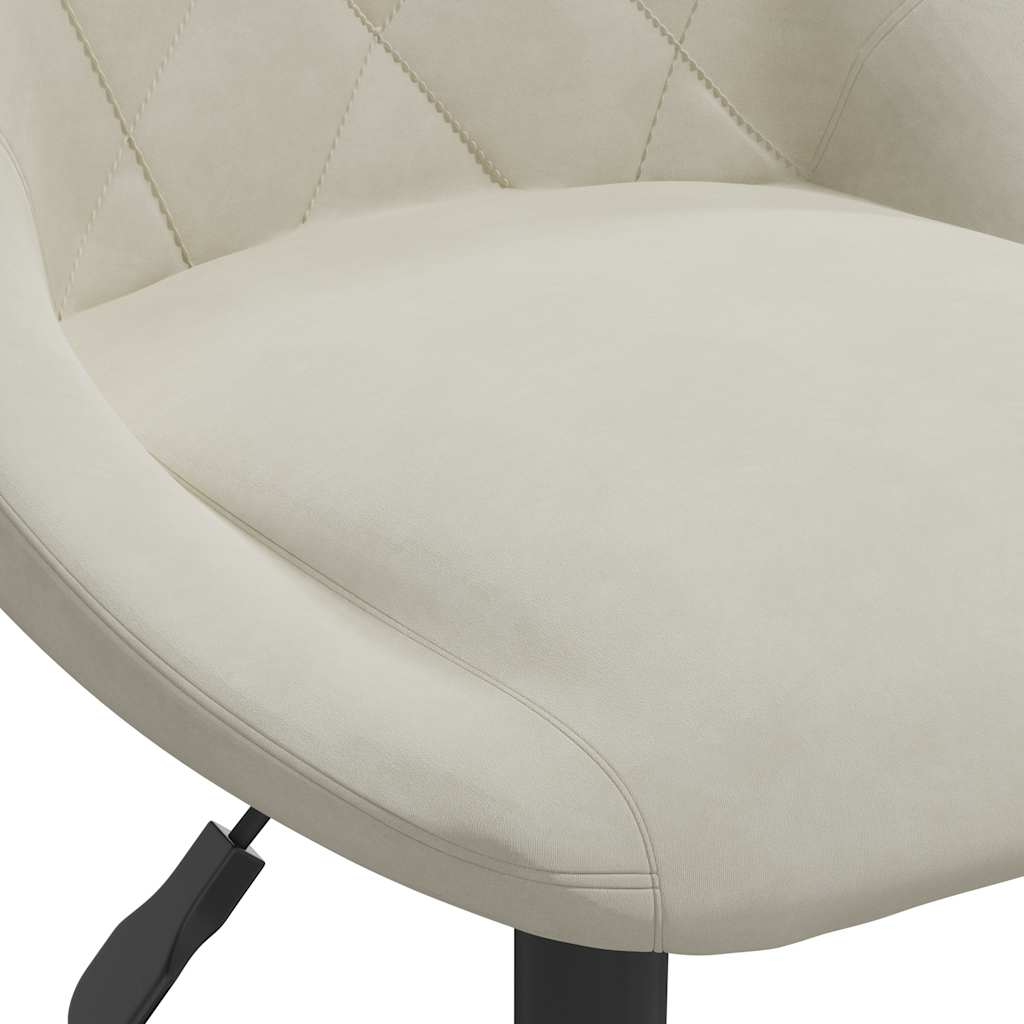 Sedia da Pranzo Crema in Velluto 3088812