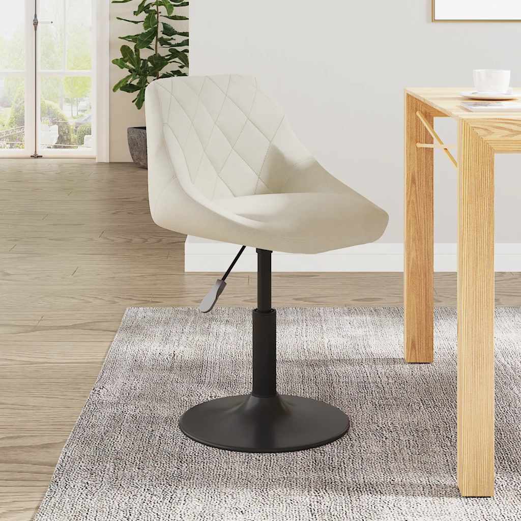 Sedia da Pranzo Crema in Velluto 3088812