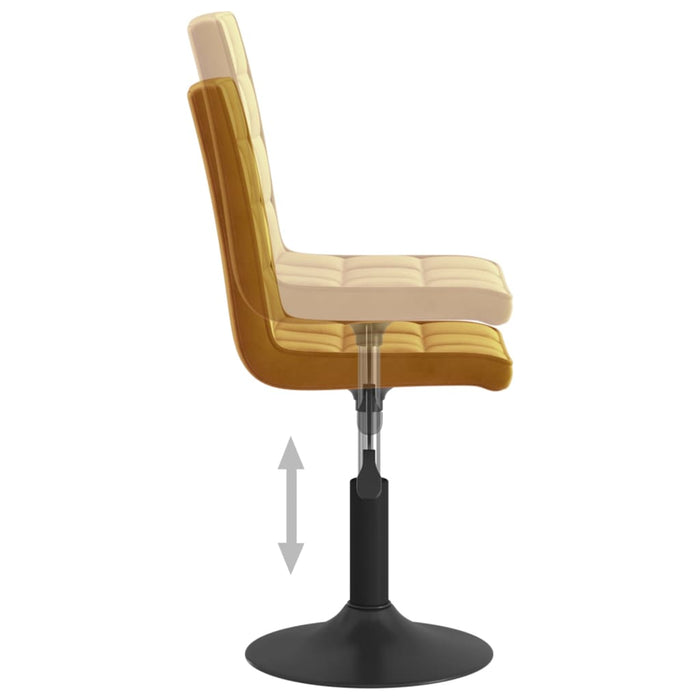 Sedie da Pranzo Girevoli 6 pz Marroni in Velluto 3089298