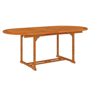 Set da Pranzo per Giardino 7 pz in Legno Massello di Eucalipto 3087336