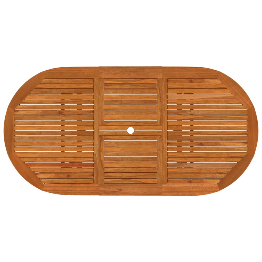 Set da Pranzo per Giardino 7 pz in Legno Massello di Eucalipto 3087336