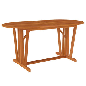 Set da Pranzo per Giardino 5 pz in Legno Massello di Eucalipto 3087338