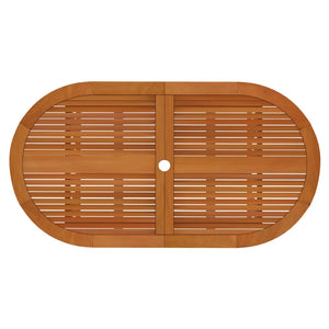 Set da Pranzo per Giardino 5 pz in Legno Massello di Eucalipto 3087338