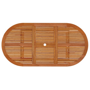 Set da Pranzo per Giardino 7 pz in Legno Massello di Eucalipto 3087343