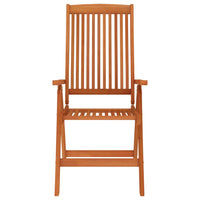 Sedie da Giardino Pieghevoli 8pz in Legno Massello di Eucalipto 3087346