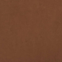 Sgabello Rotondo con Contenitore Marrone in Velluto 31 x 37 cm