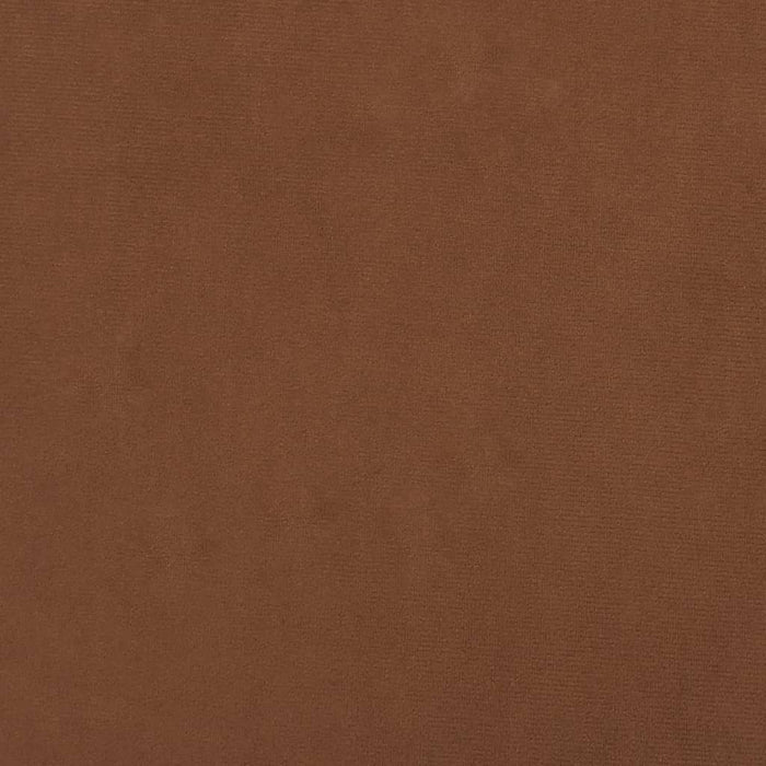 Sgabello Rotondo con Contenitore Marrone in Velluto 31 x 37 cm