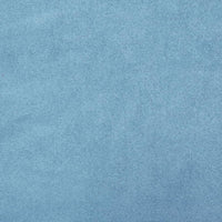 Sgabello Rotondo con Contenitore Azzurro in Velluto 340291