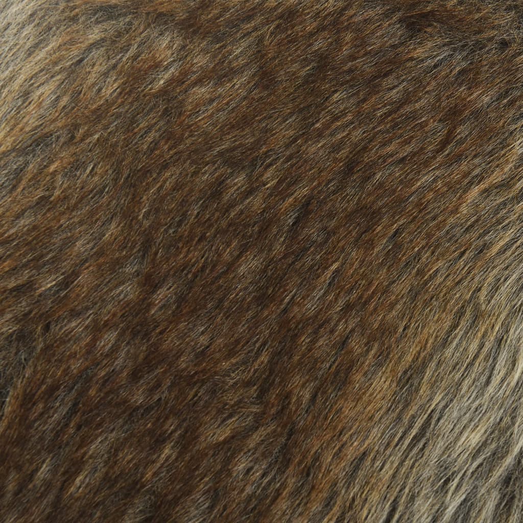 Sgabello Rotondo con Contenitore Colore Misto in Peluche