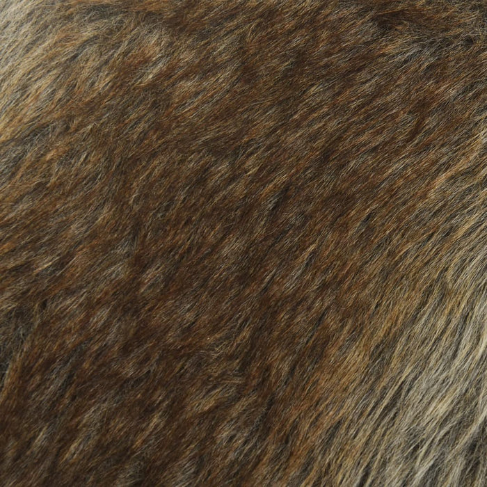 Sgabello Rotondo con Contenitore Colore Misto in Peluche