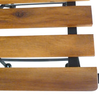 Sedie da Giardino Pieghevoli 4 pz in Acciaio e Legno Acacia 316834