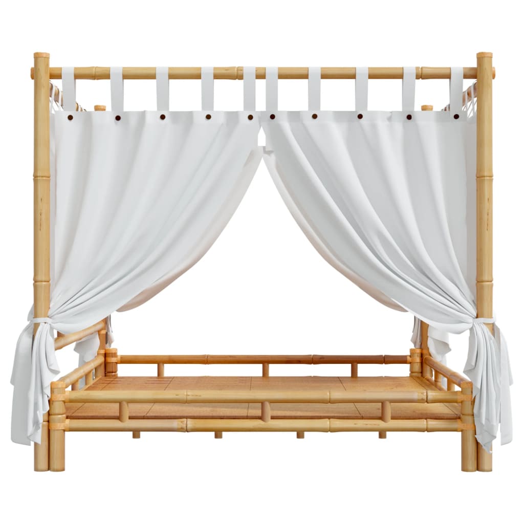 Letto a Baldacchino 200x200 cm in Bambù