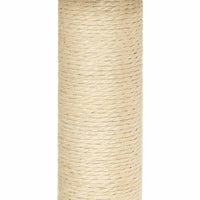 Albero per Gatti con Tiragraffi in Sisal Grigio Chiaro 155 cm