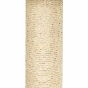 Albero per Gatti con Tiragraffi in Sisal Grigio Chiaro 155 cm