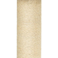 Albero per Gatti con Tiragraffi in Sisal Grigio Scuro 155 cm 171517