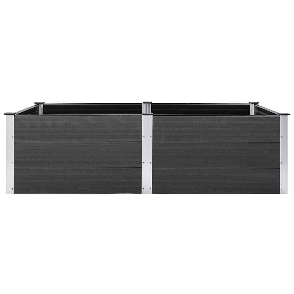 Letto Rialzato da Giardino 200x100x54 cm in WPC Grigio