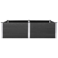 Letto Rialzato da Giardino 200x100x54 cm in WPC Grigio